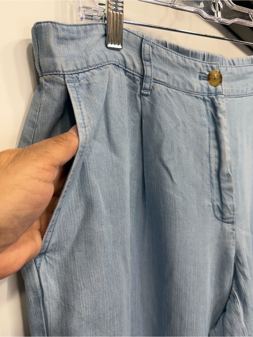 J. Jill Light Blue Wide-Leg Jeans - Picture 3 of 9